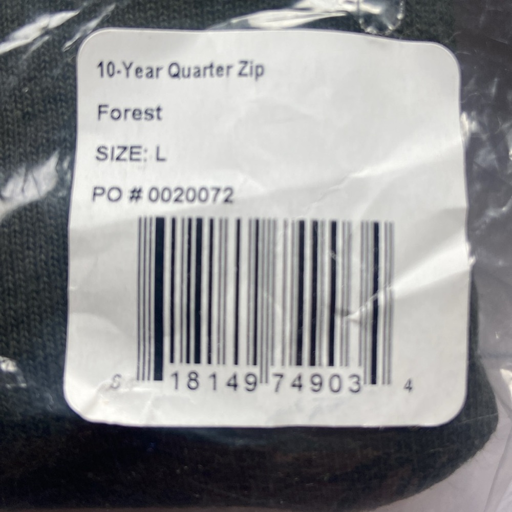 10 Year Quarter Zip Sweatshirt made in USA - Picture 3 of 4